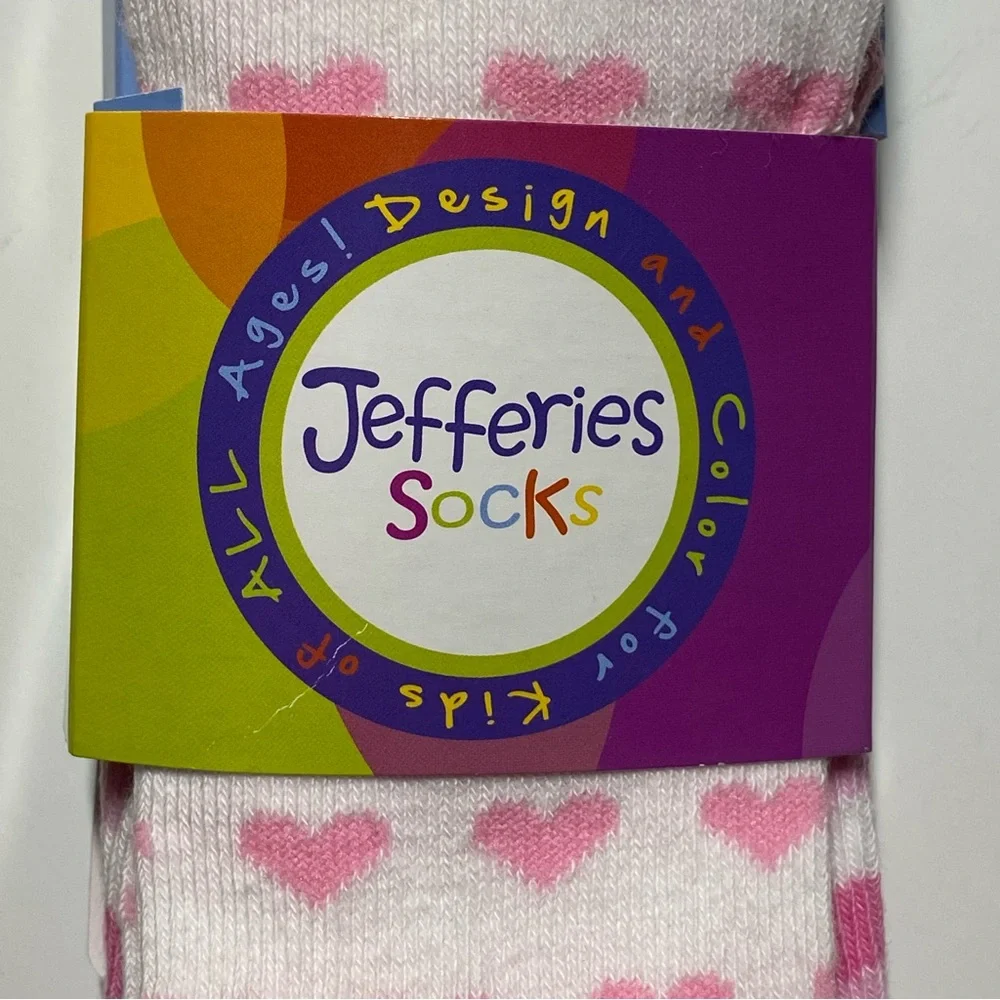 Jefferies Socks Girls Heart Tights 18 24 Months NWT New Pink Valentine’s Day